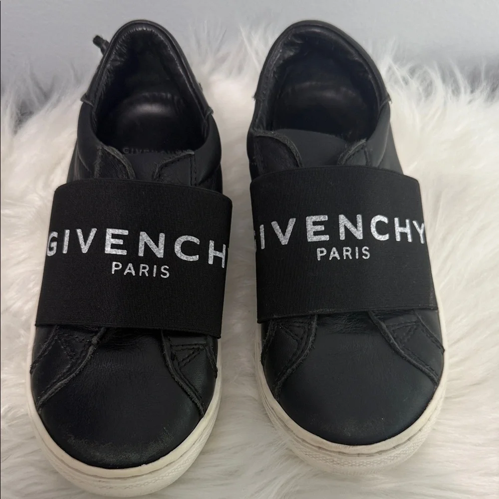 Givenchy Kids Black Sneakers with White Accents